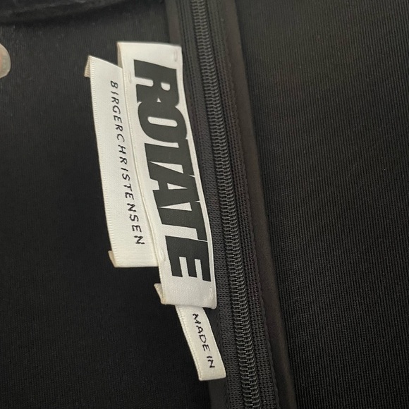 Rotate Birger Christensen Black Puff Sleeve Mini Dress - Picture 3 of 9